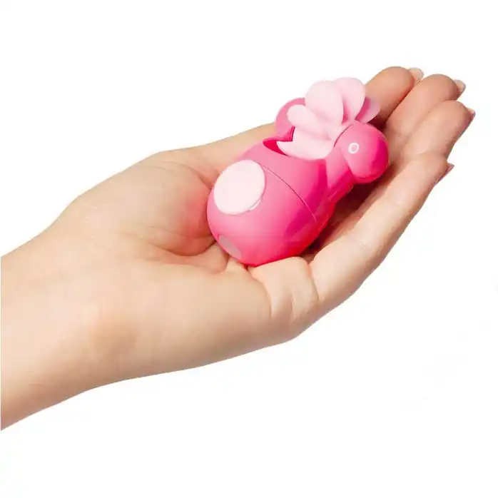 Розовый клиторальный стимулятор Sqweel Go Pink. Фотография 3.