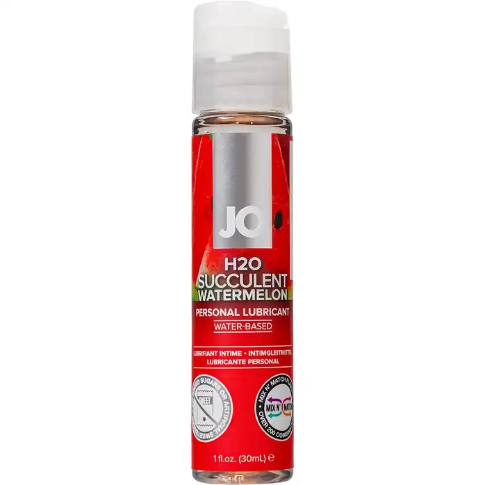 Лубрикант на водной основе с ароматом арбуза JO Flavored Watermelon - 30 мл - JO H2O Flavors