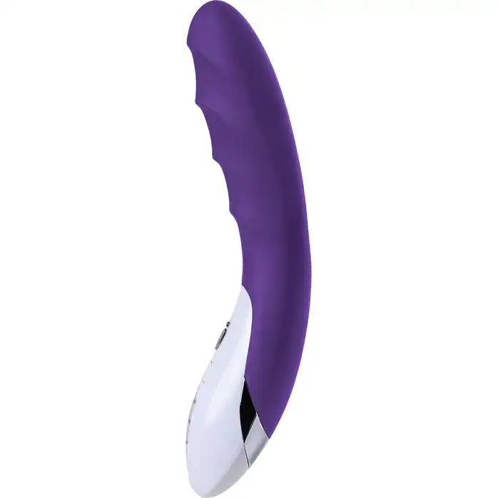 Фиолетовый вибратор Mystim Sassy Simon - 27 см. Фотография 2.