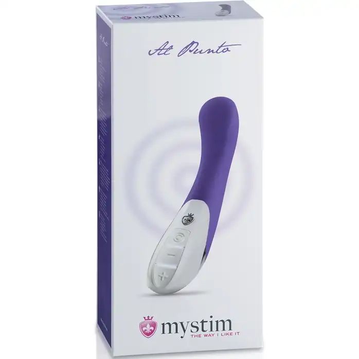 Фиолетовый вибратор Mystim Al Punto - 25 см. Фотография 4.