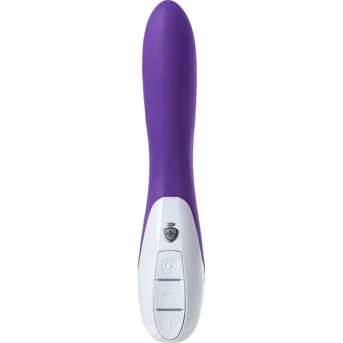 Фиолетовый вибратор Mystim Elegant Eric - 27 см. Фотография 3.