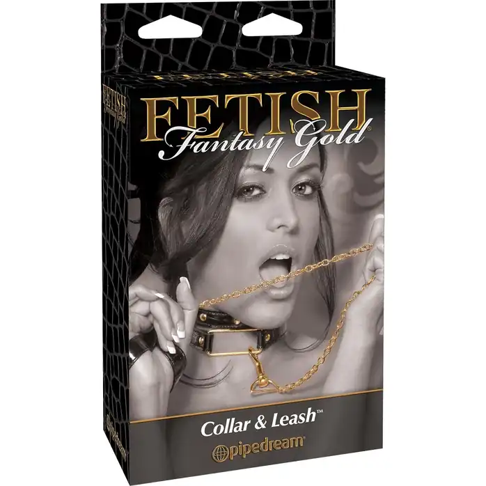 Ошейник с поводком Collar Leash - Fetish Fantasy Gold. Фотография 4.