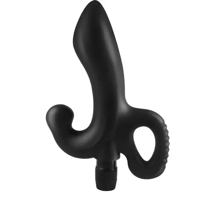 Стимулятор простаты Vibrating Prostate Massager с вибрацией - 14 см - Anal Fantasy Collection