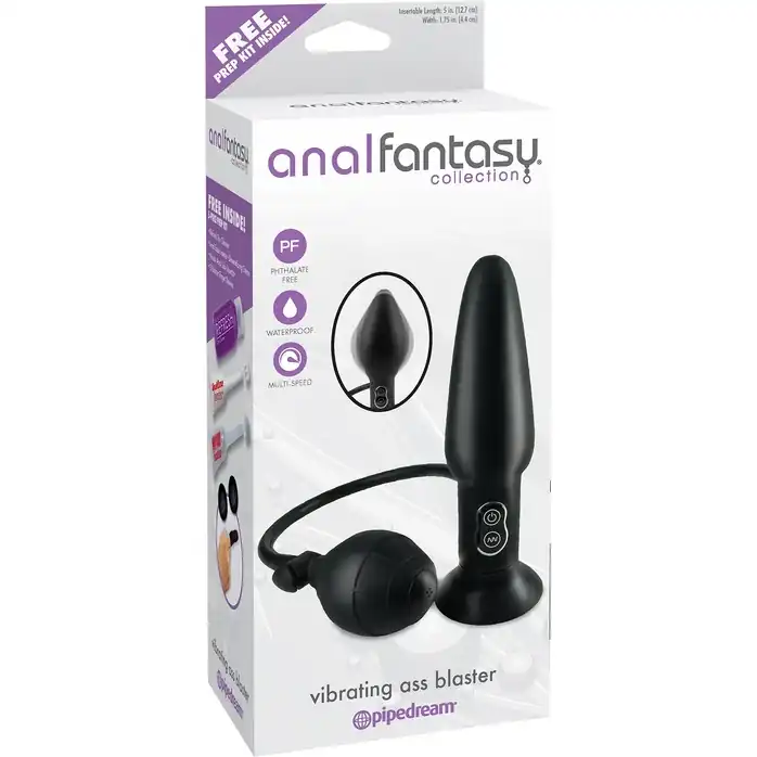 Анальная вибропробка-расширитель Vibrating Ass Blaster - 17,4 см - Anal Fantasy Collection. Фотография 3.