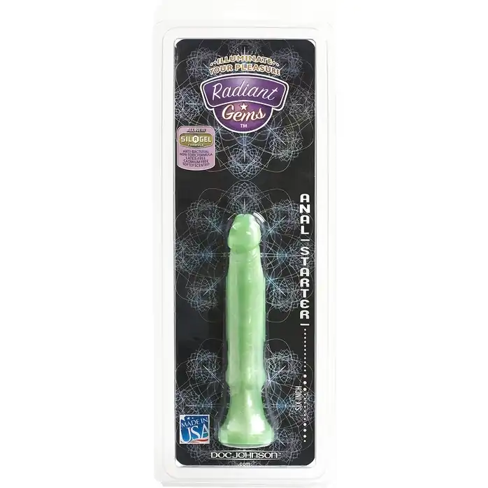 Анальный стимулятор-фаллос Anal Starter - 17,8 см - Radiant Gems. Фотография 3.