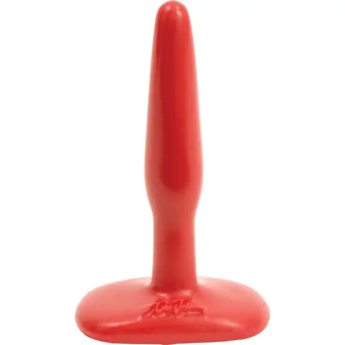 Красная тонкая анальная пробка Butt Plugs Smooth Classic Slim/Small - 10,5 см - The Classics