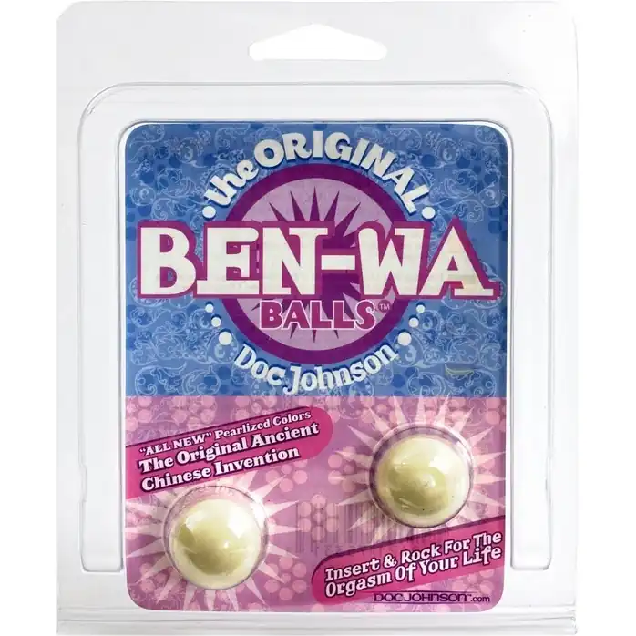 Вагинальные шарики Ben Wa Balls телесного цвета. Фотография 2.