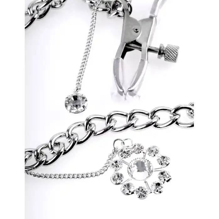 Зажимы на соски Crystal Nipple Clamps - Fetish Fantasy Series. Фотография 3.