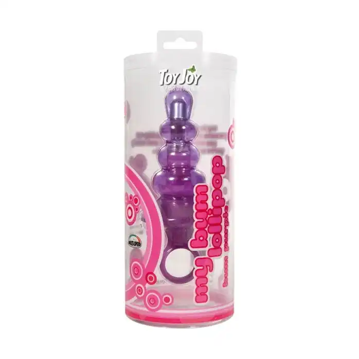 Анальный вибростимулятор My Bum Lollipop Vibro Butt Plug Purple - 8,5 см - Basics. Фотография 2.