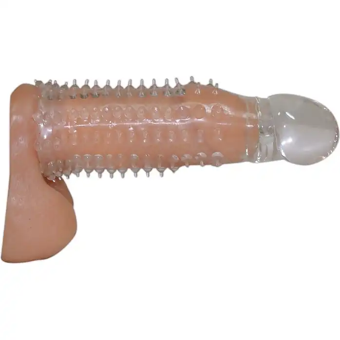 Прозрачная насадка на пенис Tailor Made Crystal с шипами - You2Toys. Фотография 2.