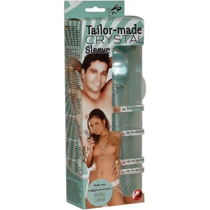 Прозрачная насадка на пенис Tailor Made Crystal с шипами - You2Toys. Фотография 3.