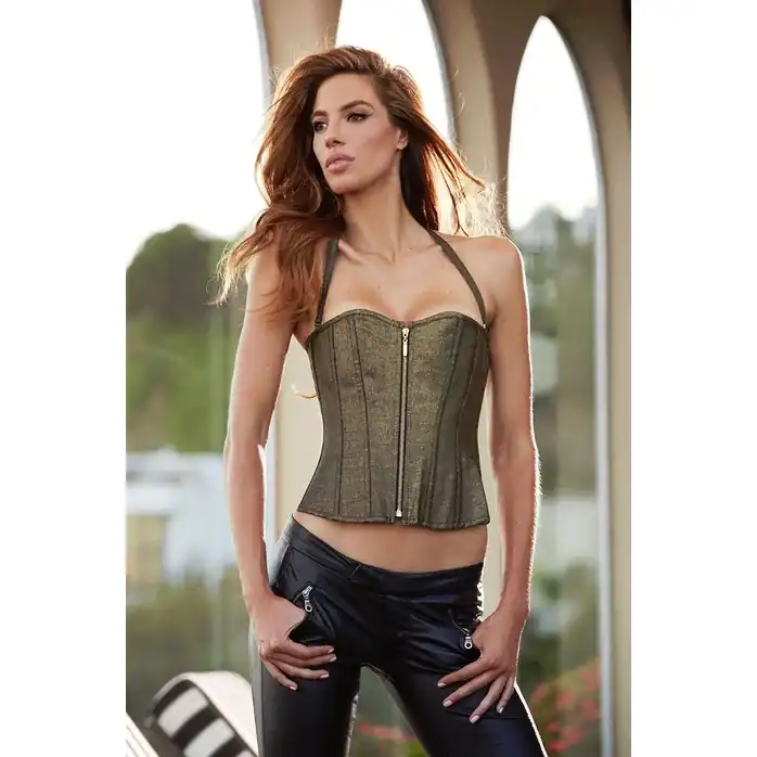 Корсет на молнии Metallics Corset - Corset Collection. Фотография 4.