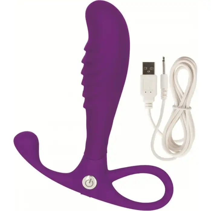 Фиолетовый анальный вибромассажер Embrace Tapered Probe - Embrace