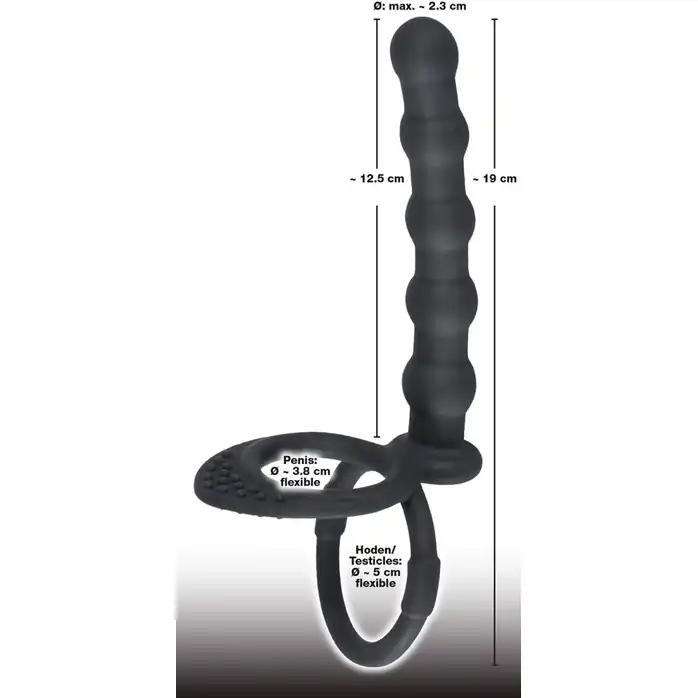 Насадка на пенис для двойного проникновения Cock ball ring - You2Toys. Фотография 6.
