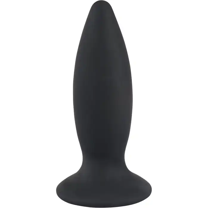 Чёрная перезаряжаемая анальная пробка Black Velvets Recharge Plug S - 11 см - You2Toys