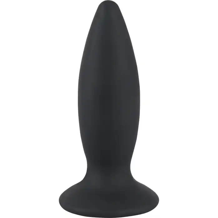 Чёрная перезаряжаемая анальная пробка Black Velvets Recharge Plug M - 12,5 см - You2Toys