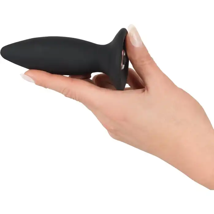 Чёрная перезаряжаемая анальная пробка Black Velvets Recharge Plug L - 14,7 см - You2Toys. Фотография 2.