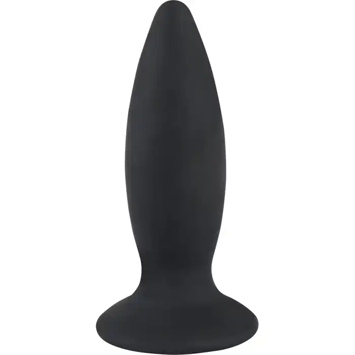 Чёрная перезаряжаемая анальная пробка Black Velvets Recharge Plug L - 14,7 см - You2Toys