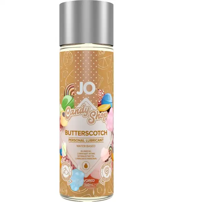 Смазка на водной основе Candy Shop Butterscotch с ароматом ирисок - 60 мл - JO Candy Shop