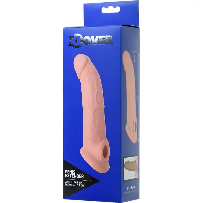 Насадка телесного цвета Toyfa XLover - 16,5 см - XLover. Фотография 6.