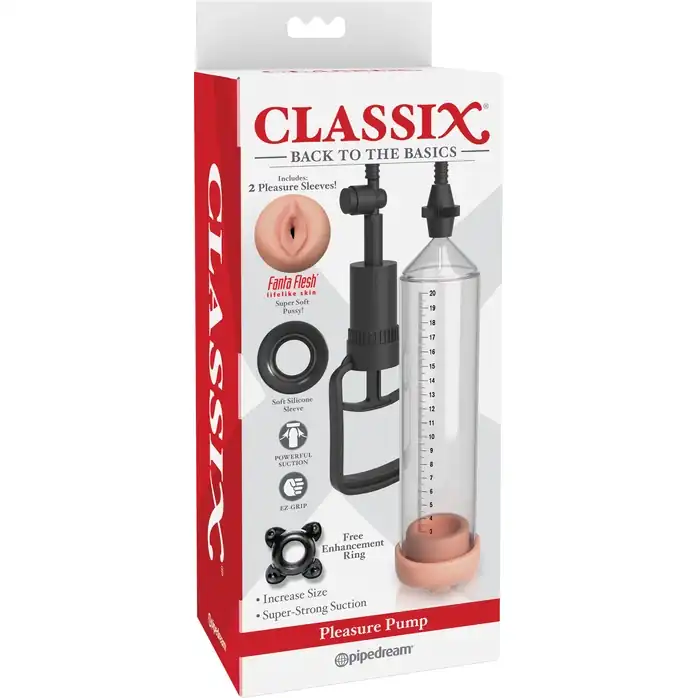 Вакуумная помпа Pleasure Pump с 2 сменными уплотнителями - Classix. Фотография 2.