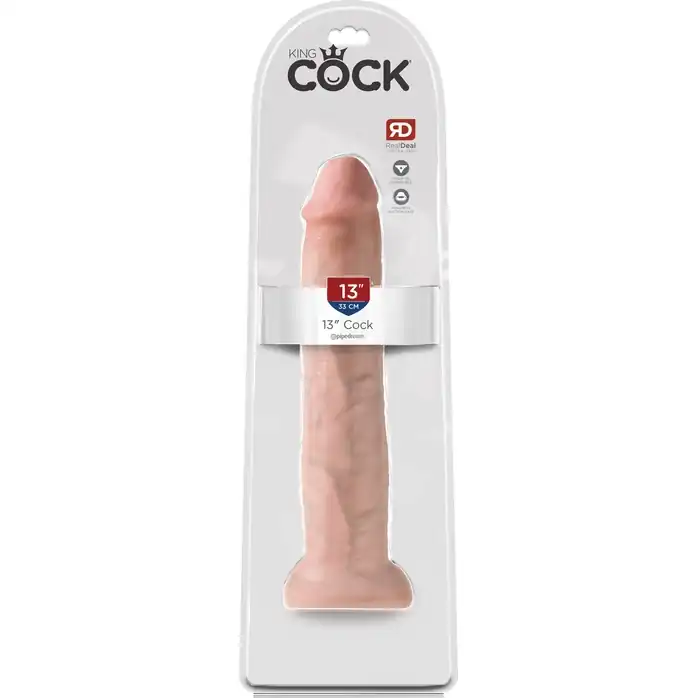 Телесный фаллоимитатор-гигант на присоске 13 Cock - 33 см - King Cock. Фотография 3.