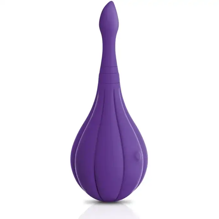 Фиолетовый вибростимулятор Focus Sonic Vibrator с 3 насадками - JIMMYJANE. Фотография 4.