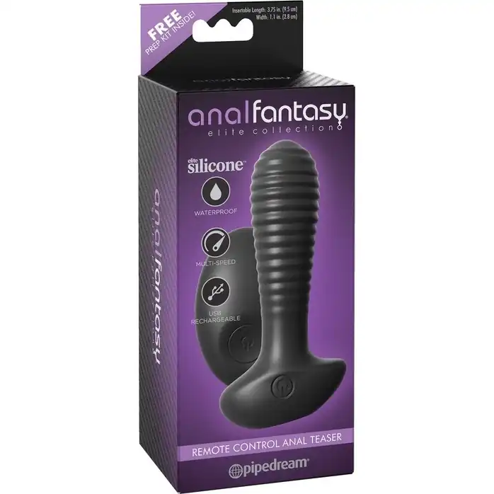 Анальный вибромассажер на пульте ДУ Remote Control Anal Teaser - 11,9 см - Anal Fantasy Elite Collection. Фотография 3.