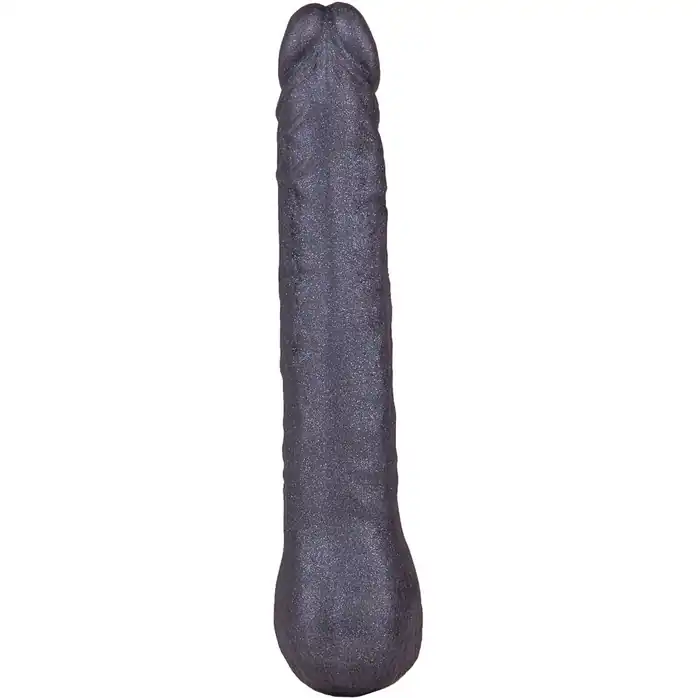 Чёрная фаллическая насадка BLACK BENT 3 - 22,5 см - LOVETHING. Фотография 5.