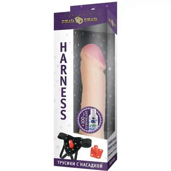 Трусики Harness с реалистичной насадкой-фаллосом №1 - 18 см - 390X-XX - Трусики в комплекте с насадкой харнесс. Фотография 3.