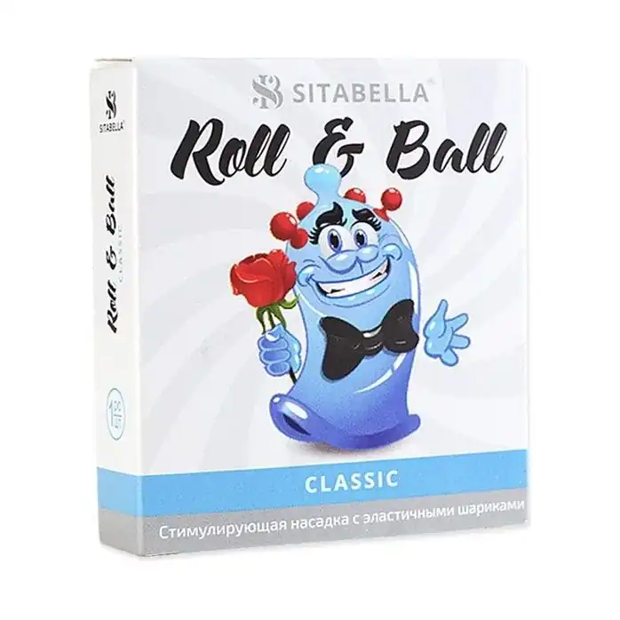 Стимулирующий презерватив-насадка Roll Ball Classic - Sitabella condoms