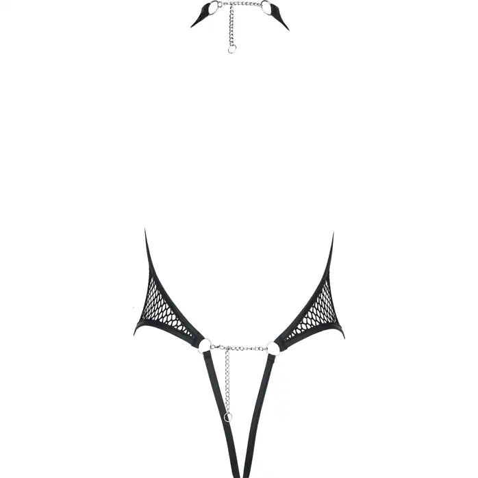 Боди Harmonia из сетки с доступом и металлическим декором - Dark Desire collection. Фотография 6.