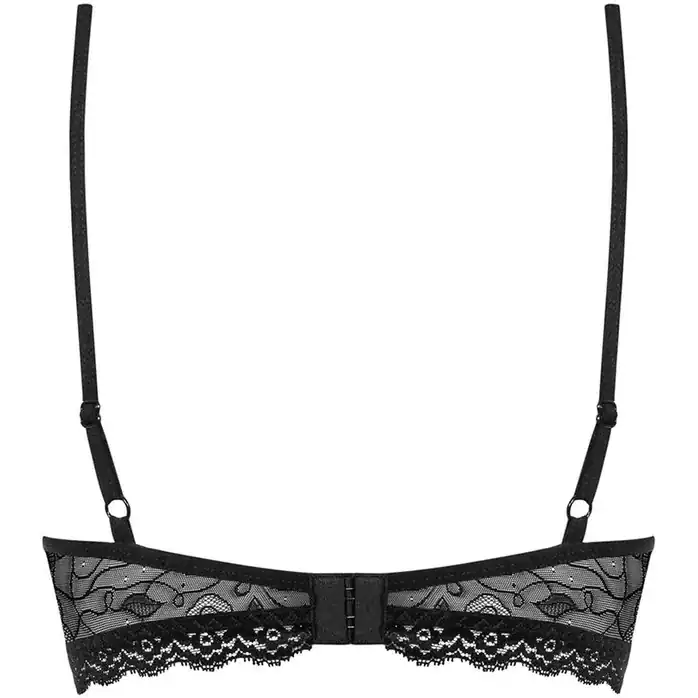 Ажурный бюстгальтер с подвеской по центру - Sexy. Фотография 4.