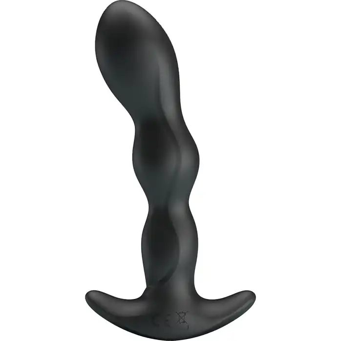 Черный анальный стимулятор простаты с вибрацией Special Anal Massager - 14,5 см - Pretty Love