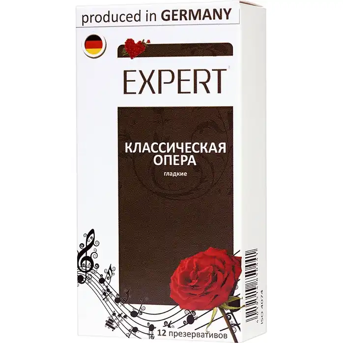 Гладкие презервативы Expert Классическая опера - 12 шт