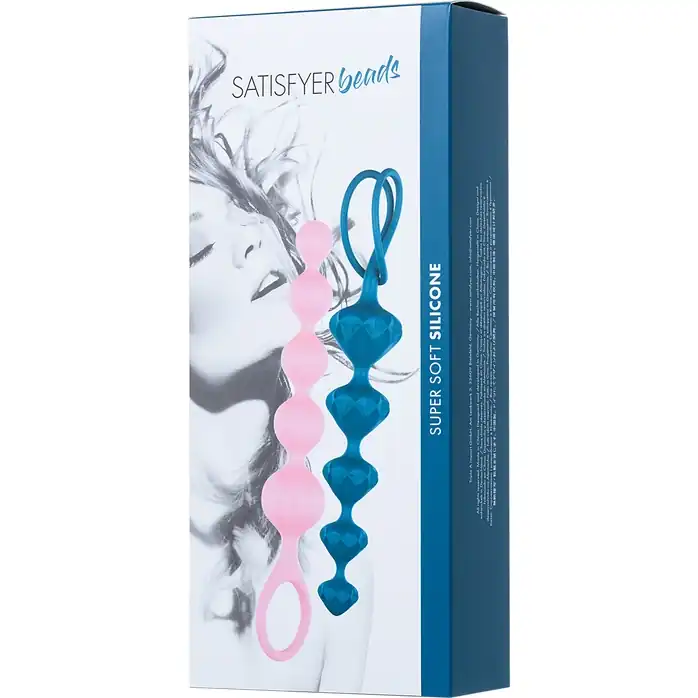 Набор из 2 цветных анальных цепочек Satisfyer Love Beads. Фотография 10.