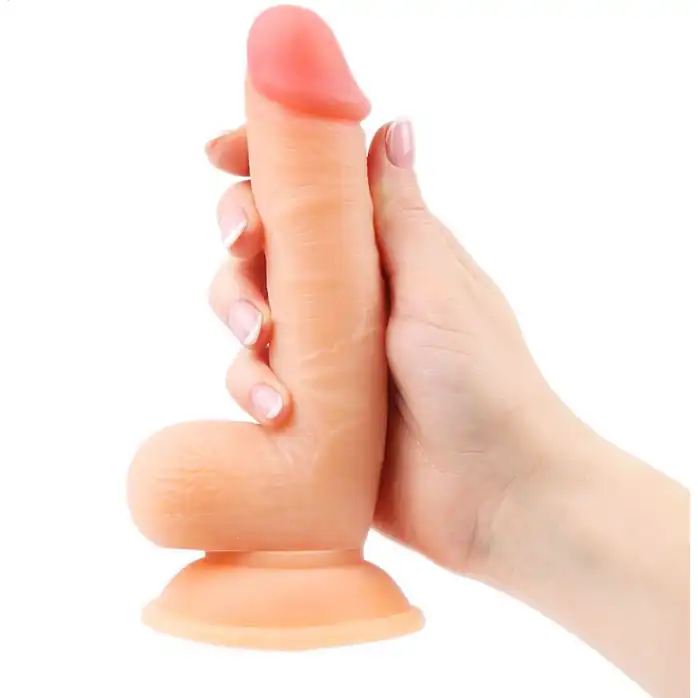 Телесный реалистичный фаллоимитатор Erowoman - 18 см - EROWOMAN REALISTIC. Фотография 3.