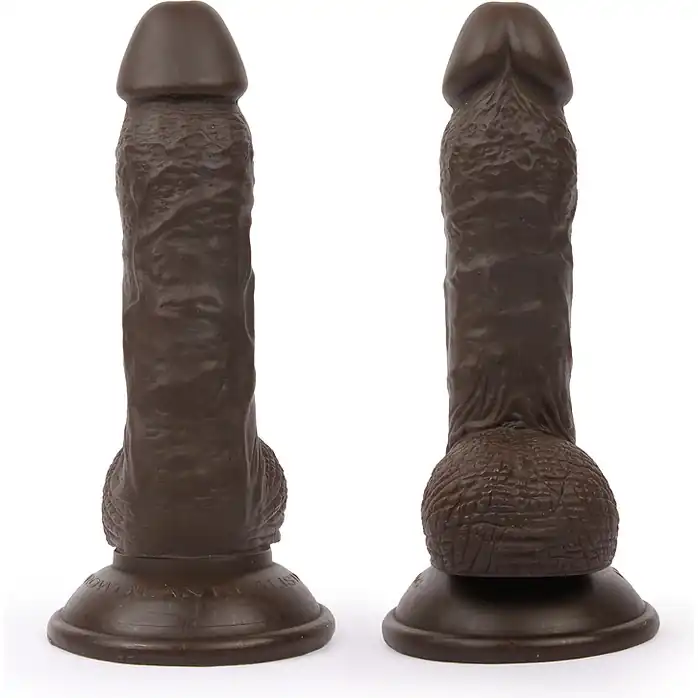 Коричневый реалистичный фаллоимитатор Erowoman на присоске - 18 см - EROWOMAN REALISTIC. Фотография 4.