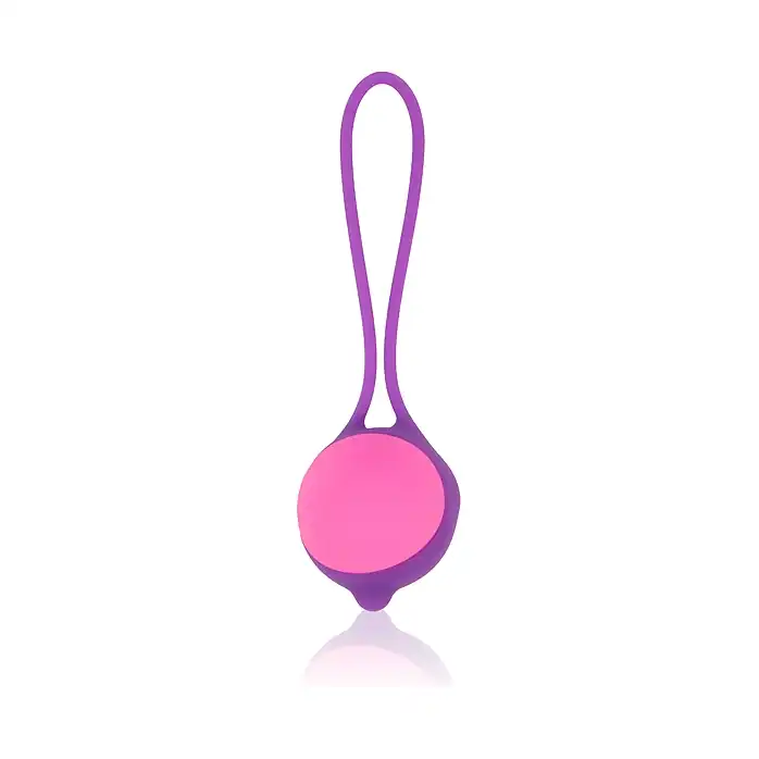 Фиолетово-розовый вагинальный шарик Cosmo