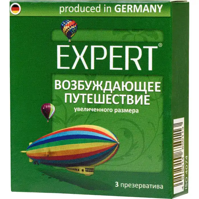 Презервативы Expert Возбуждающее путешествие увеличенного размера - 3 шт