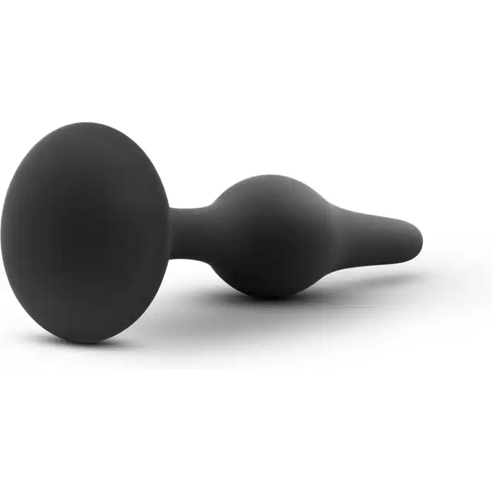 Черная анальная пробка Beginner Plug Medium - 10,8 см - Luxe. Фотография 4.