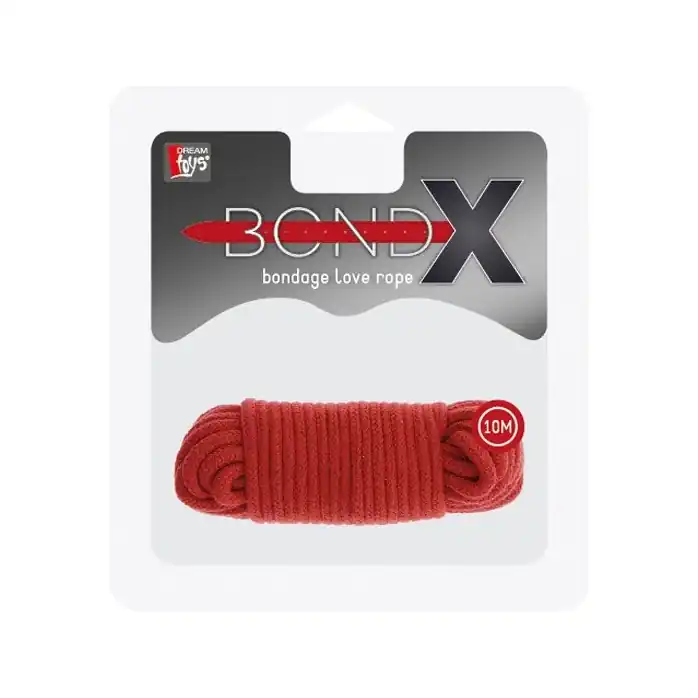 Красная веревка для связывания BONDX LOVE ROPE - 10 м - BondX. Фотография 2.