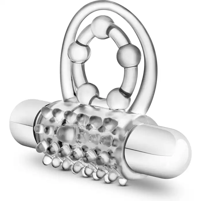 Прозрачное эрекционное виброкольцо Vibrating Super Clitifier - Stay Hard. Фотография 3.