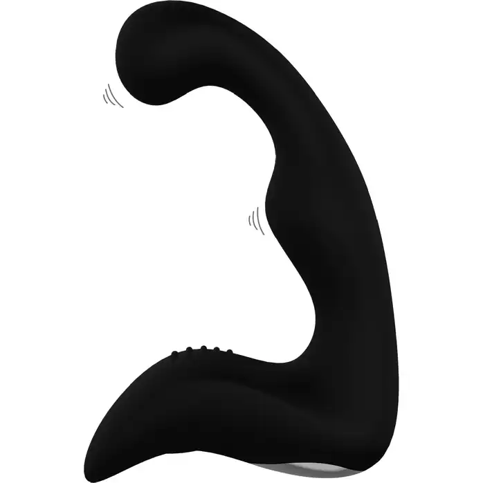 Чёрный перезаряжаемый массажёр простаты Booty Pleaser - Essentials