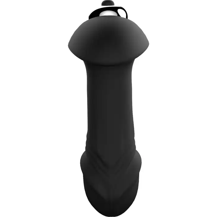 Черный анальный вибромассажер Single Speed Star Arrow Plug - 11 см - Essentials. Фотография 3.