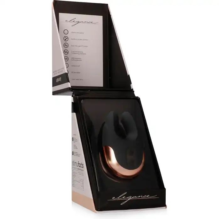 Черный клиторальный стимулятор Lavish - 8,9 см - Elegance. Фотография 5.