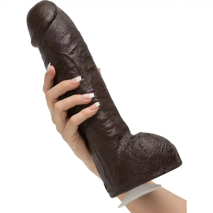 Коричневый фаллоимитатор BAM Huge 13 Realistic Cock - 31 см - Signature Cocks. Фотография 3.