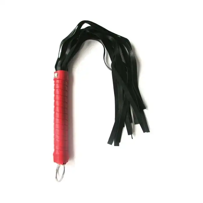 Черный флоггер с красной ручкой Notabu - 49 см - NOTABU