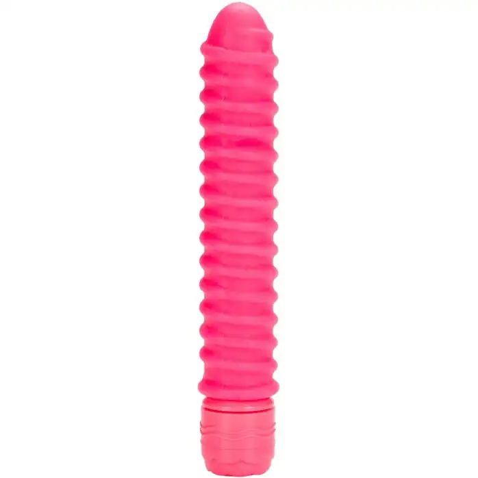 Розовый вибратор со спиралевидным рельефом Sorority Screw - 12,75 см - Shane s World