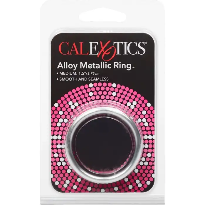 Серебристое эрекционное кольцо Alloy Metallic Ring Medium - Alloy Metallic Ring. Фотография 4.
